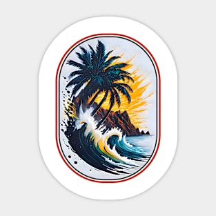 Palm beach artwork Sticker